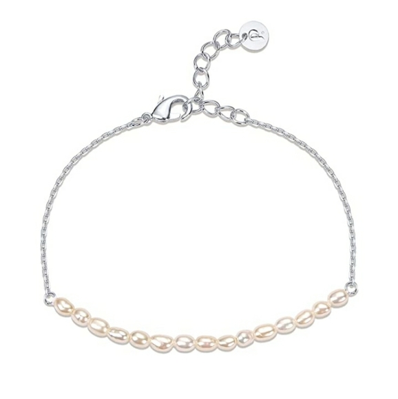 Jewelry - 14K Gold Plated In White Freshwater Cultured Pearls Bracelets for Women